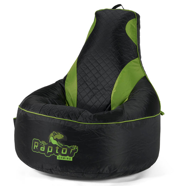Puff Gaming Acolchado - Negro / Verde 01