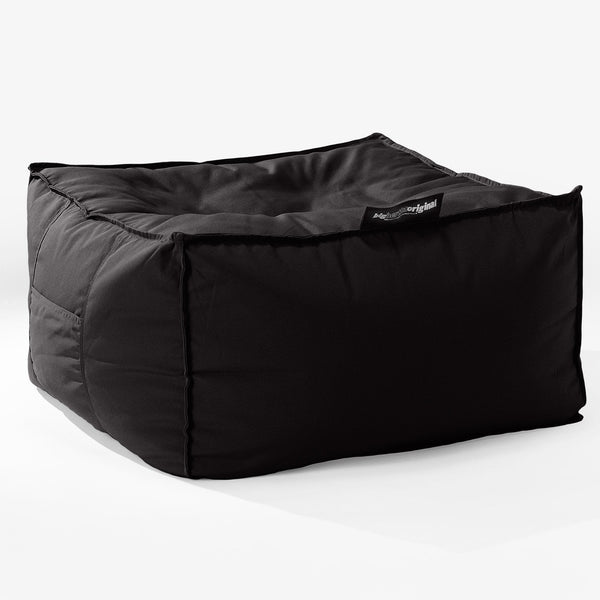 Big Bertha Original, SoleiStorm™ Ultra 2000 h+ Puf Cuadrado Grande, Olefin Negro