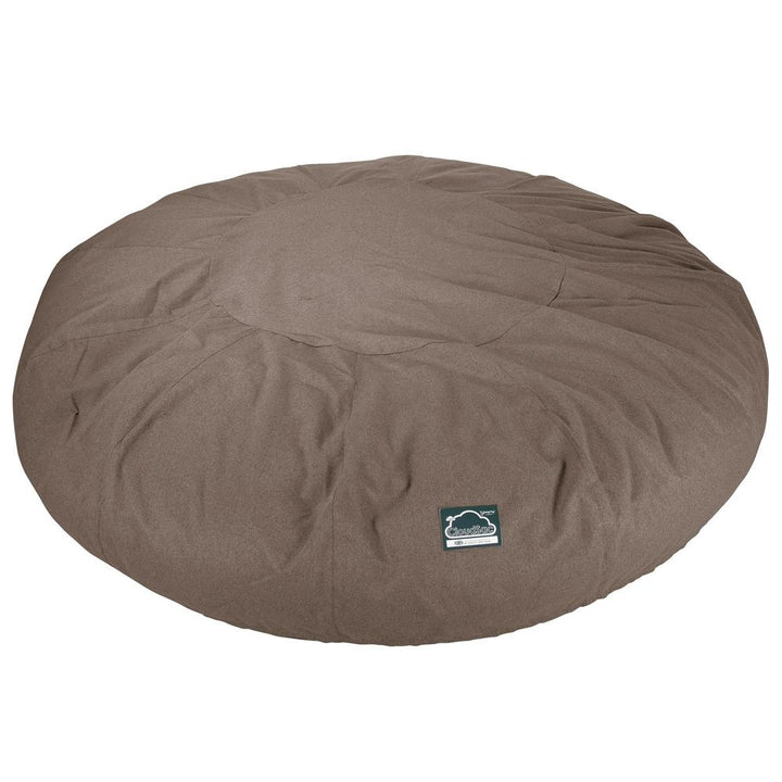 Lounge Pug, CloudSac 5000 XXXXXL, Sofá Puf Viscoelástico Titánico, Lana de Interalli Galleta