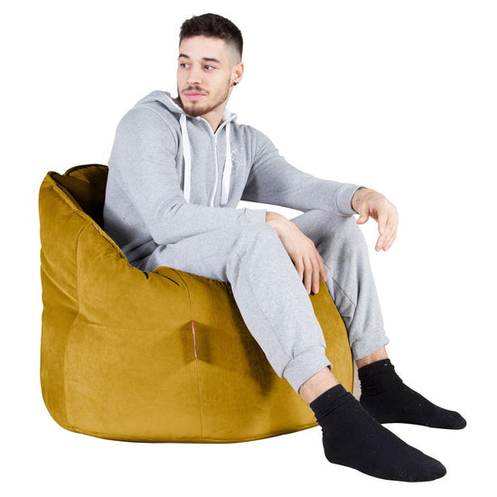 LOUNGE PUG, Puff Silla 'Abrazo', Terciopelo - Oro