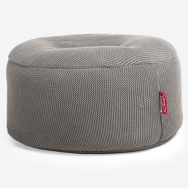 LOUNGE PUG - Puff Taburete - Ellos Punto Grueso Gris