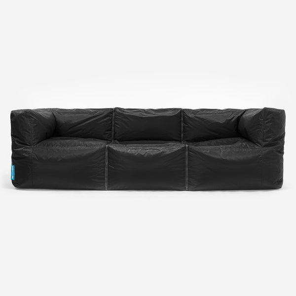 SmartCanvas™ Puf Sofá Modular 3 piezas - Negro 01