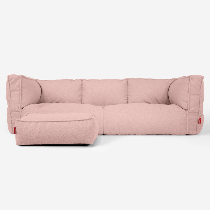 Albert Puf Sofá 3 plazas - Boucle Rosa_02