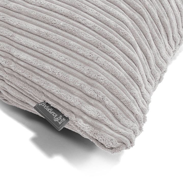 Fundas de Almohada Gigante 40 x 80cm - Pana Clásica Aluminio Plata 0