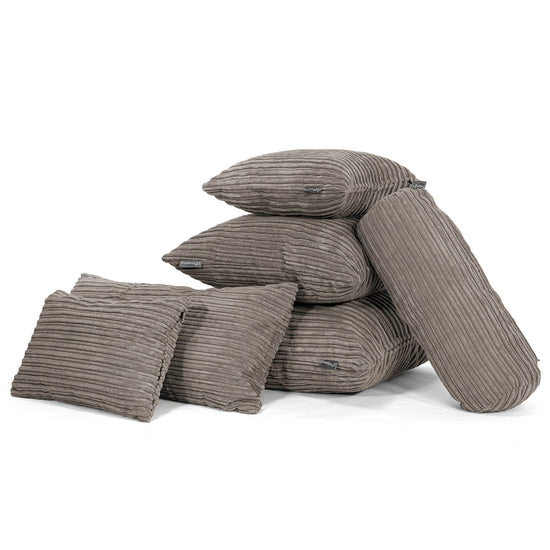 CloudSac 50 Almohada Gigante Viscoelástica 40 x 80cm - Pana Clásica Grafito 