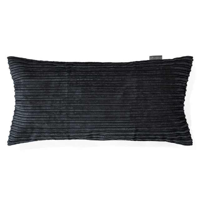 CloudSac 50 Almohada Gigante Viscoelástica 40 x 80cm - Pana Clásica Negro 