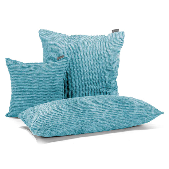 CloudSac 50 Almohada Gigante Viscoelástica 40 x 80cm - Pompón Egeo Azul 