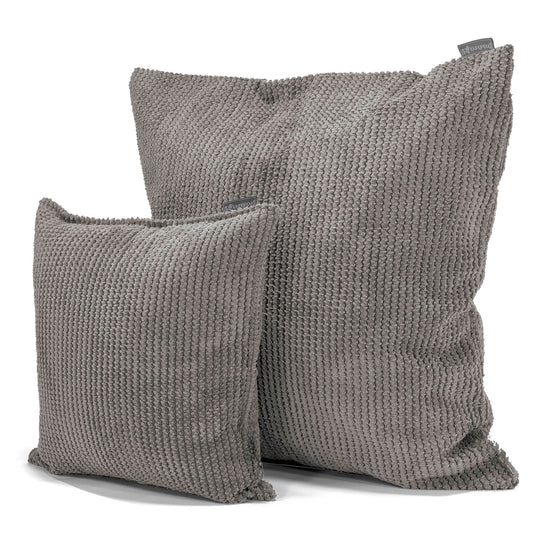 Cojín 47 x 47cm - Pompón Carbón Gris 02