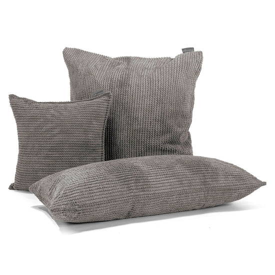 Cojín 47 x 47cm - Pompón Carbón Gris 04