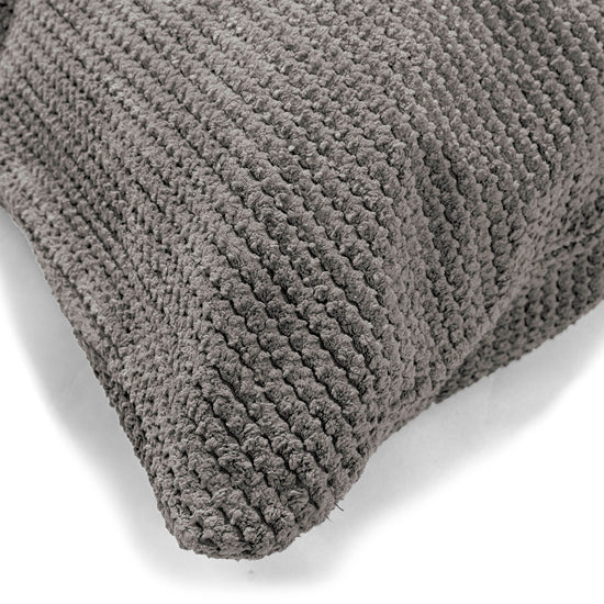 Cojín Gigante 70 x 70cm - Pompón Carbón Gris 03