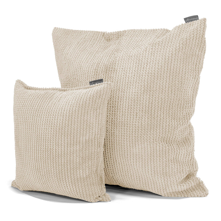 Cojín Gigante 70 x 70cm - Pompón Crema 02
