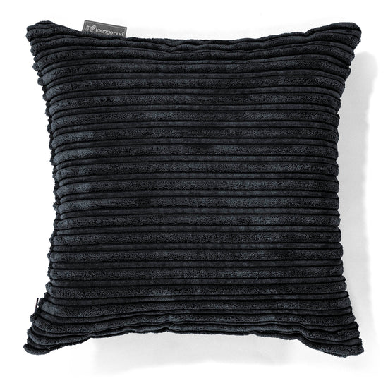 Cojín 47 x 47cm - Pana Clásica Negro 01