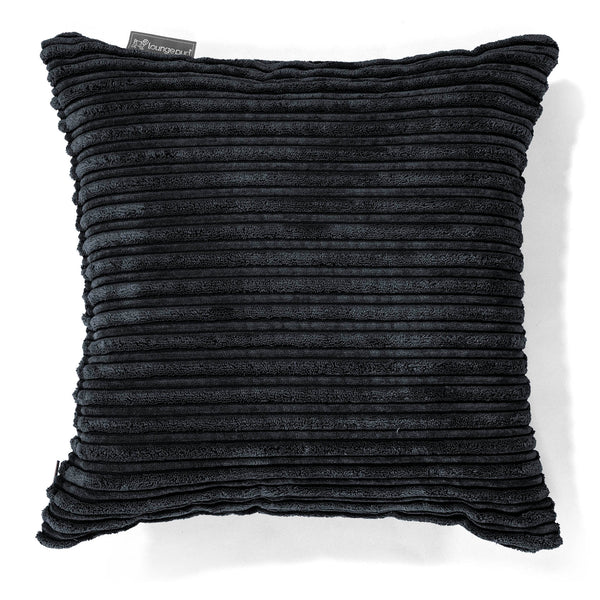 Cojín 47 x 47cm - Pana Clásica Negro 01
