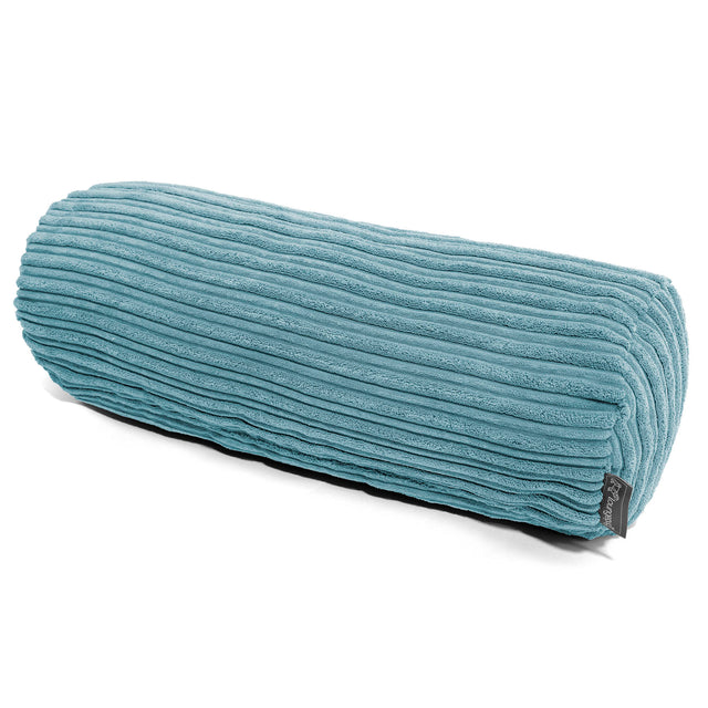 Cojín Cilíndrico 20 x 55cm - Pana Clásica Egeo Azul 01