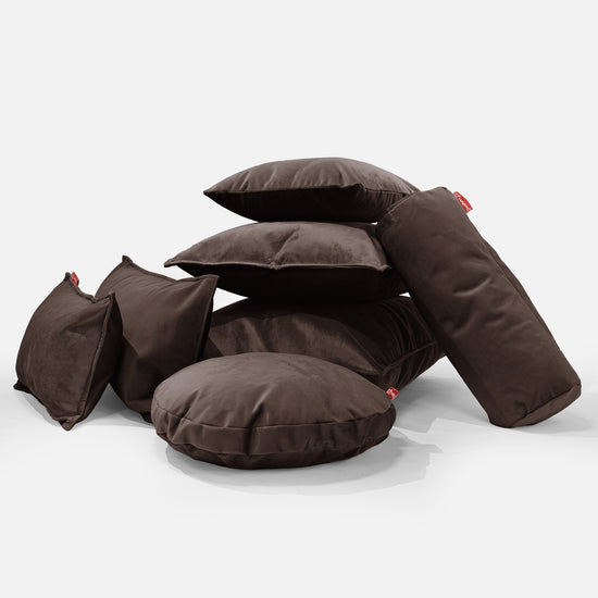 Cojín Cilíndrico 20 x 55cm - Terciopelo Expreso 04