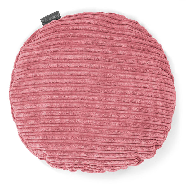 Cojín Redondo 50cm - Pana Clásica Coral 01