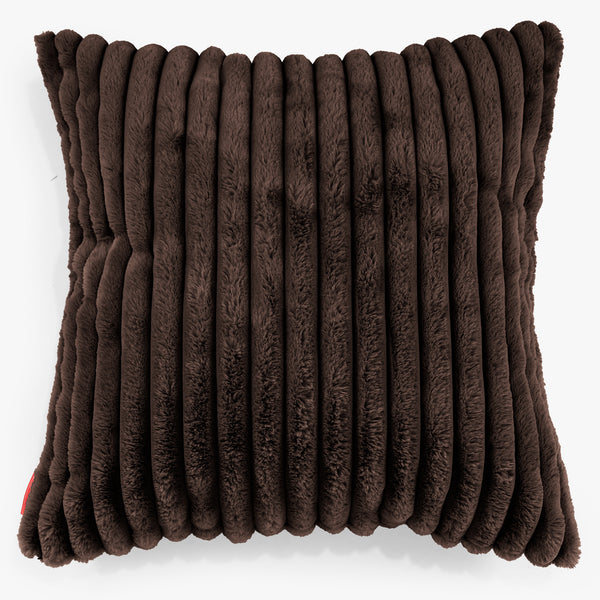 Fundas de Cojín Extra Grande 70 x 70cm - Pana de Felpa Ultra Café 01