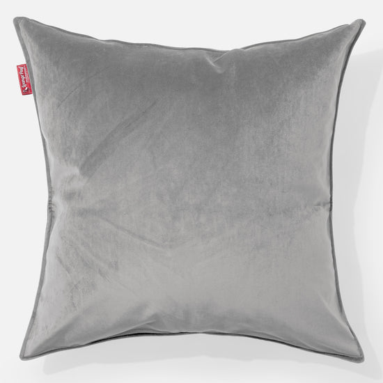 Cojín Gigante 70 x 70cm - Terciopelo Plata 01