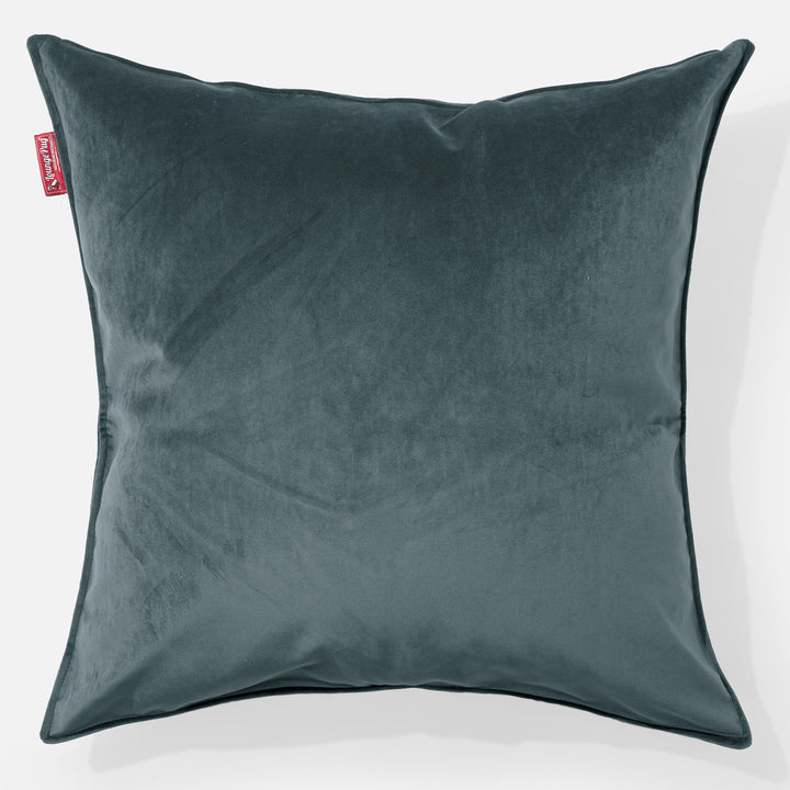 Cojín Gigante 70 x 70cm - Terciopelo Turquesa 01