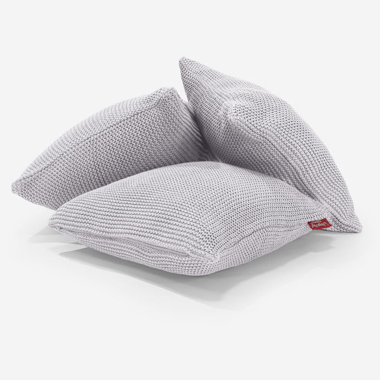 Cojín 47 x 47cm - Algodón 100% Ellos Gris claro 03