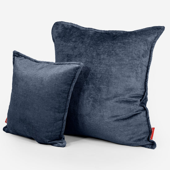 Fundas de Cojín Extra Grande 70 x 70cm - Chenille Azul marino 02