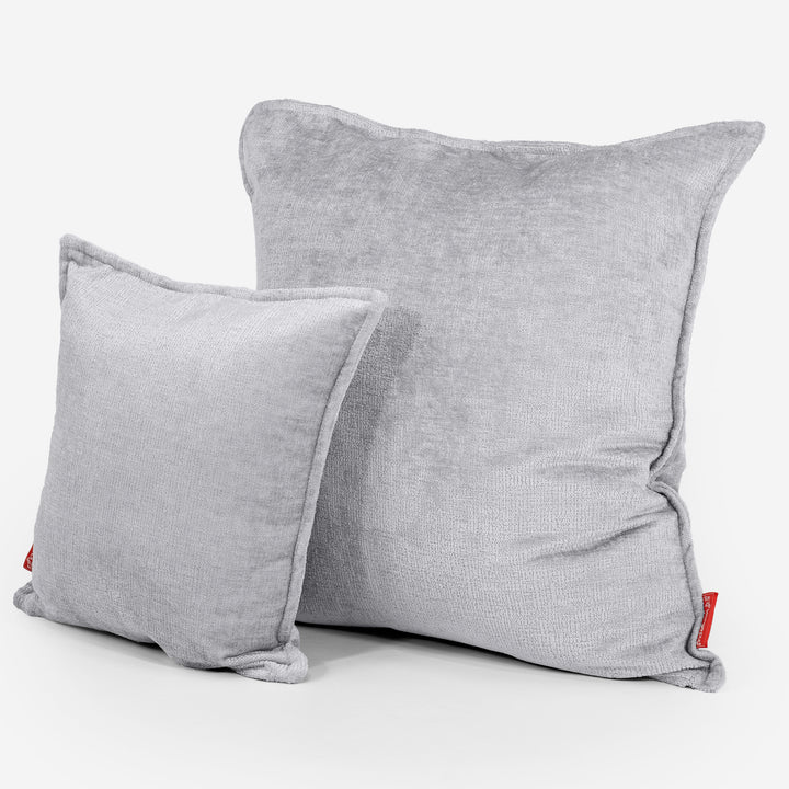 Fundas de Cojín Extra Grande 70 x 70cm - Chenille Gris 02