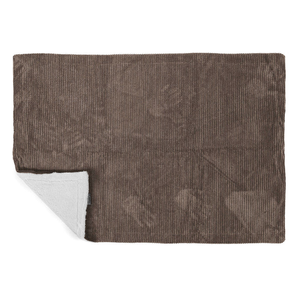 Manta de Sherpa - Pompón Chocolate 02