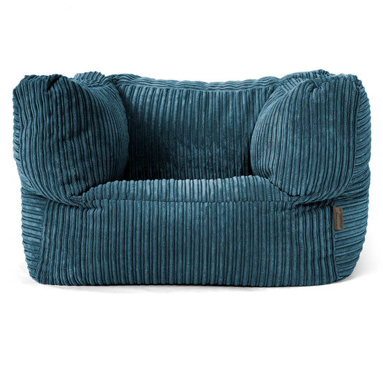Albert Puff Sillón - Pana Clásica Azul marino 01