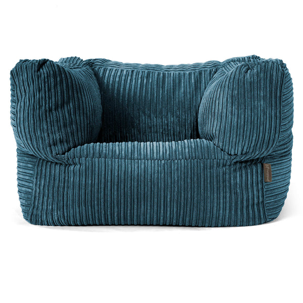 Albert Puff Sillón - Pana Clásica Azul marino 01