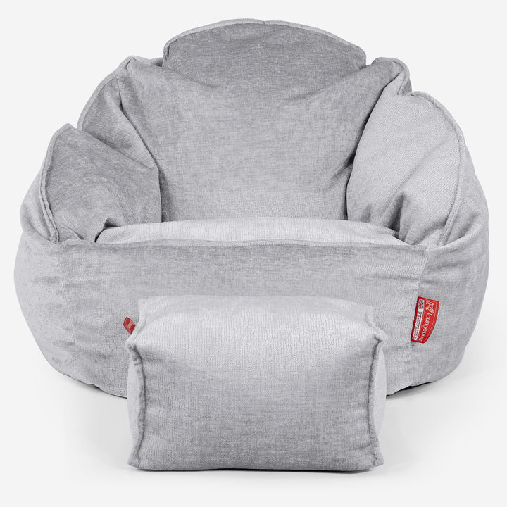 Puf Bubble - Chenille Gris 02