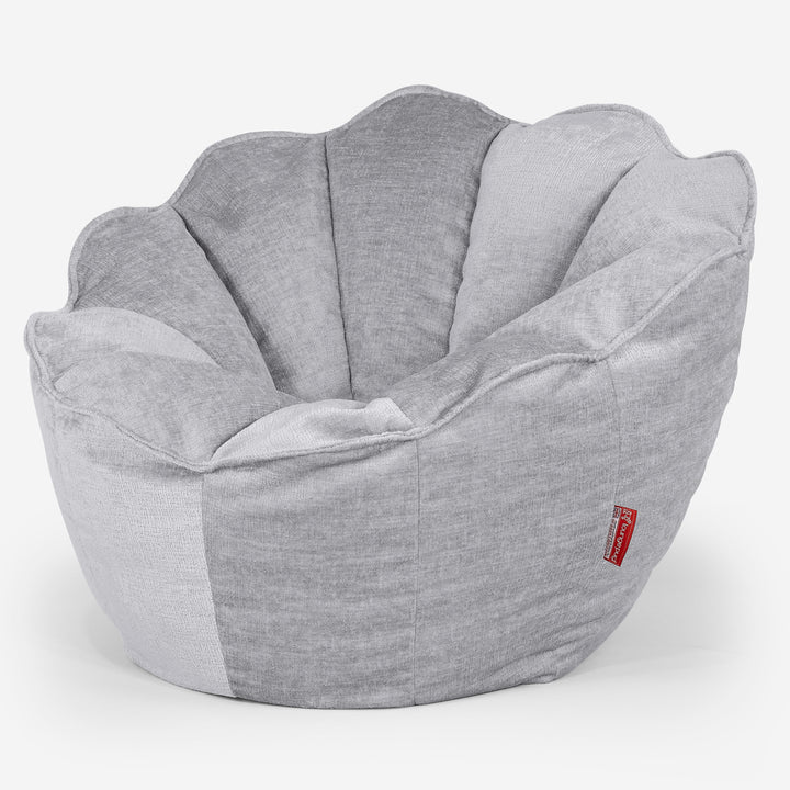 Puf Saco Natalia - Chenille Gris 02