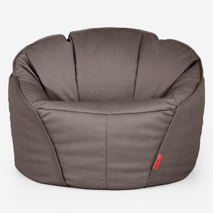 Puf Silla de Juego Clasica Máxima - Cuero Vegano Chocolate 02