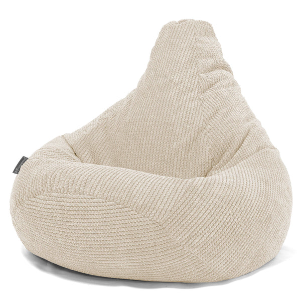 Puf Silla de Juego para Niños de 6 a 14 años - Pompón Crema 01