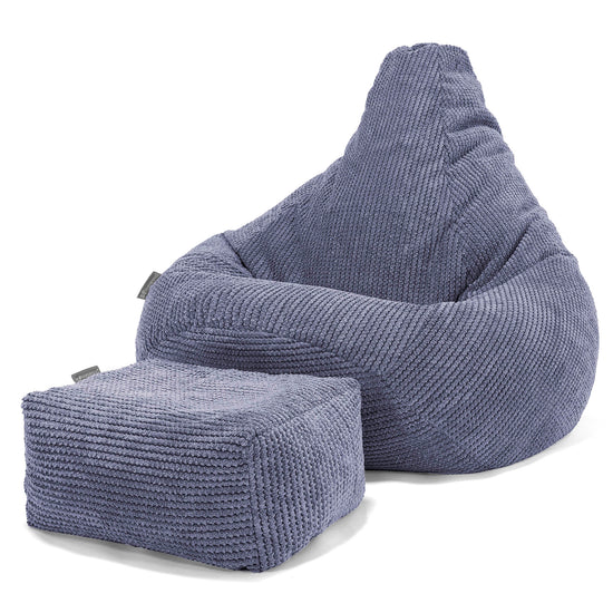 Puf Silla de Juego para Niños de 6 a 14 años - Pompón Morado 03