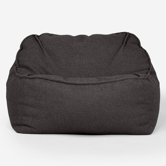 Puf Silla Encorvada - Boucle Grafito_01