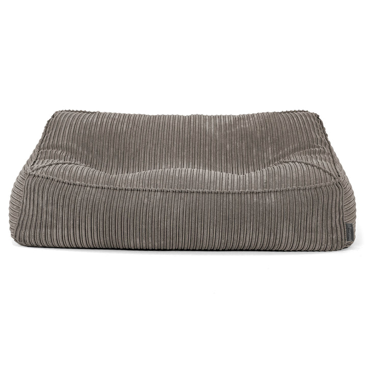 Puf Sillón Encorvado - Pana Clásica Grafito 03