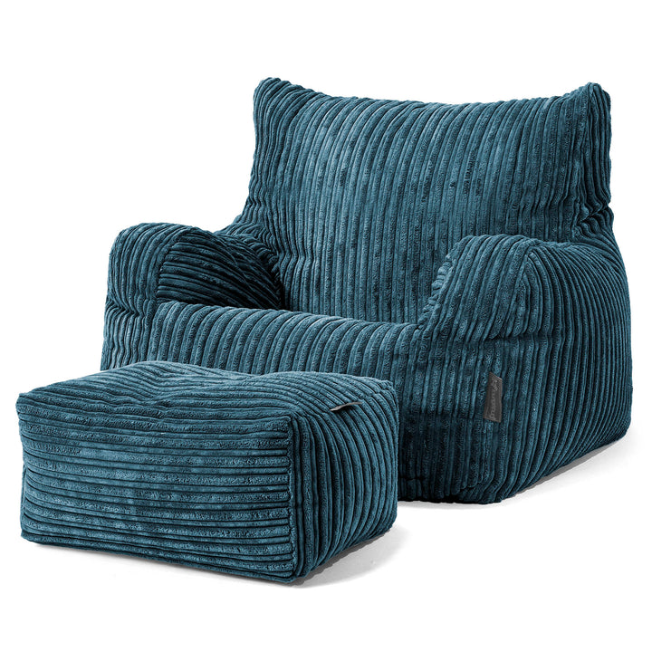 Sillón Puf Teens 6-14 años - Pana Clásica Azul marino 03