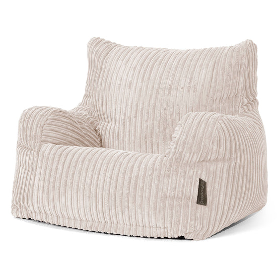Sillón Puf Teens 6-14 años - Pana Clásica Marfil 02