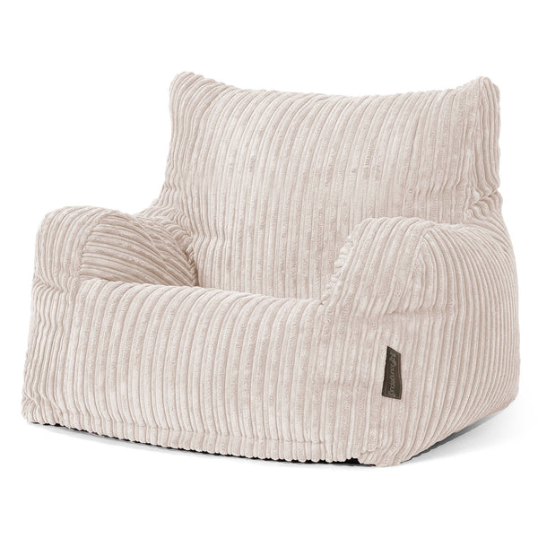 Sillón Puf Teens 6-14 años - Pana Clásica Marfil 01