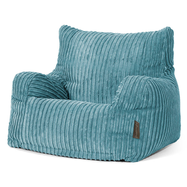 Sillón Puf Teens 6-14 años - Pana Clásica Egeo Azul 01