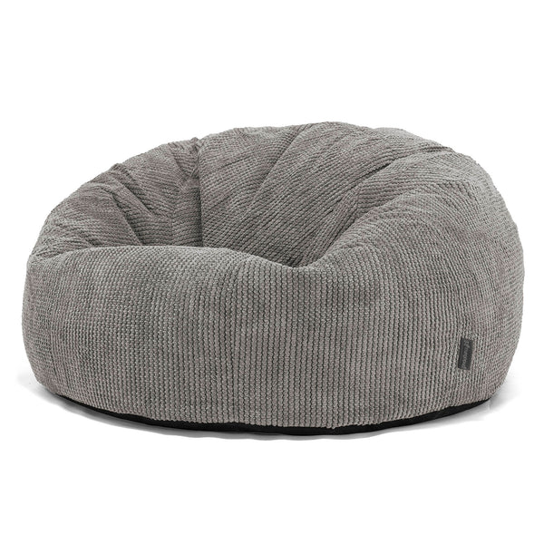 Puf Sofa para Niños de 6 a 14 años - Pompón Carbón Gris 01