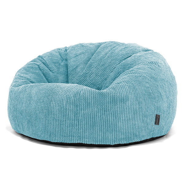 Puf Sofa para Niños de 6 a 14 años - Pompón Egeo Azul 01