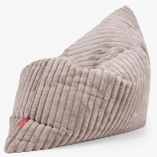Puff Cama Gigante XL - Pana de Felpa Ultra Visón 02