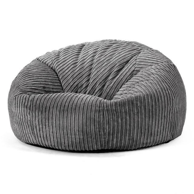 Puff Gigante Sofá Clásica - Pana Clásica Pizarra Gris 01