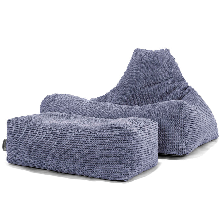 Puff Pera 'Relajarse' - Pompón Morado 02