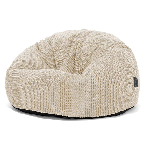 Puff Redondo - Pompón Crema 01