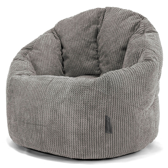 Puff Silla 'Abrazo' - Pompón Carbón Gris 01