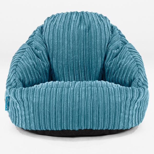 Puf para Niños Bubble 1-3 años - Pana Clásica Egeo Azul 01
