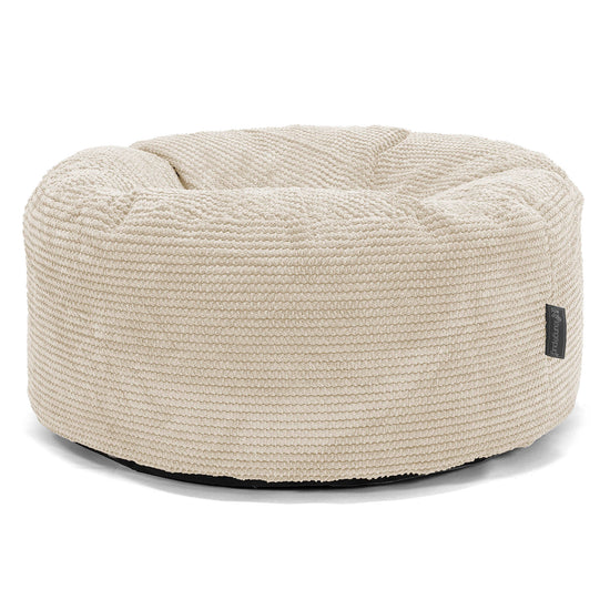 Puff Taburete - Pompón Crema 01