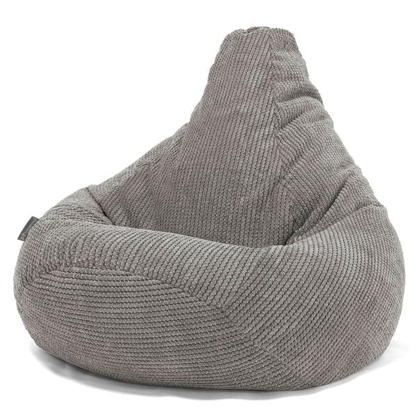 Silla De Juego Puf - Pompón Carbón Gris 01